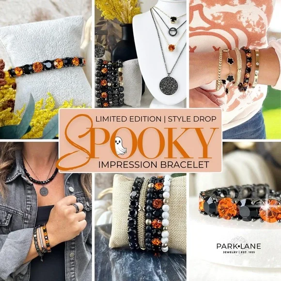 Park Lane SpOoKY🖤🎃BrAcLeTe! 
Hallow👀nTreat👻Free Impression! 
Necklace in Black!🖤 - Picture 5 of 13